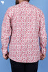 Regular Fit Cotton Men’s Short Kurta In Floral Print